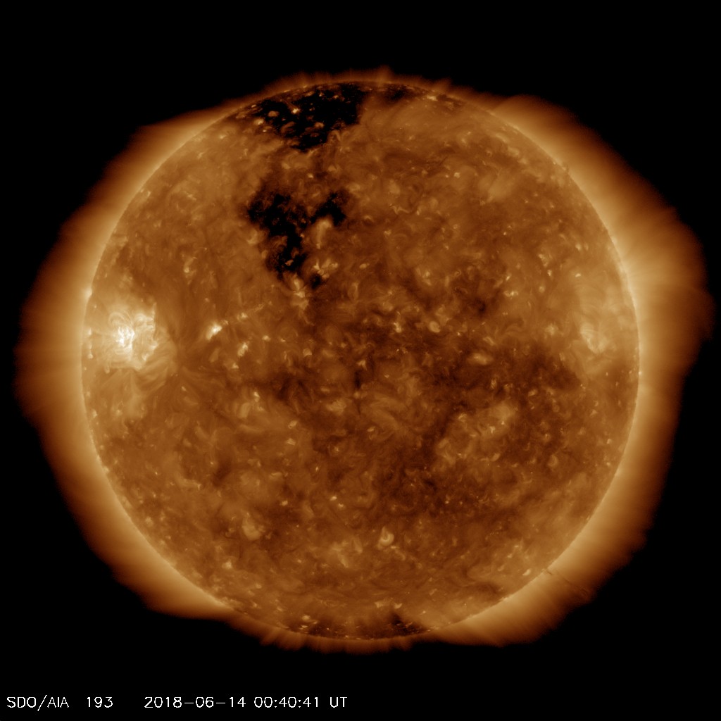 solar image_06-14-2018_Beta AR2713 at East_coronal hole.jpg